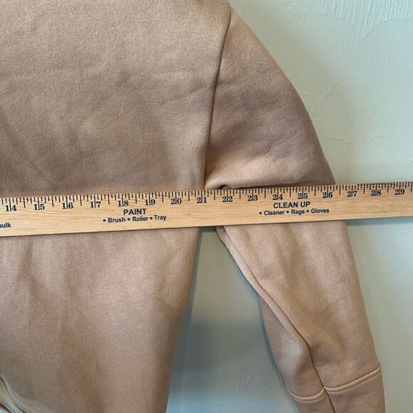 LOUNGE Apparel tan brand logo hoodie size L - Picture 8 of 8